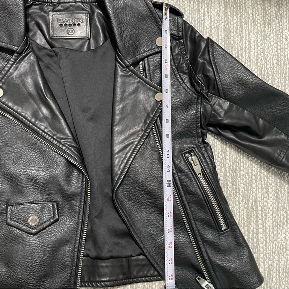 Blank NYC Women’s Faux Leather Black Moto Jacket Size XS - Picture 5 of 15